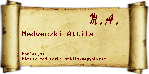 Medveczki Attila névjegykártya
